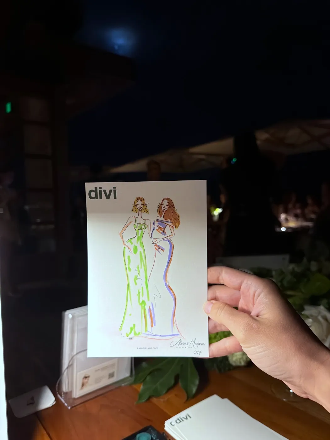 Live fashion sketch 14 from Activation at Nobu Malibu