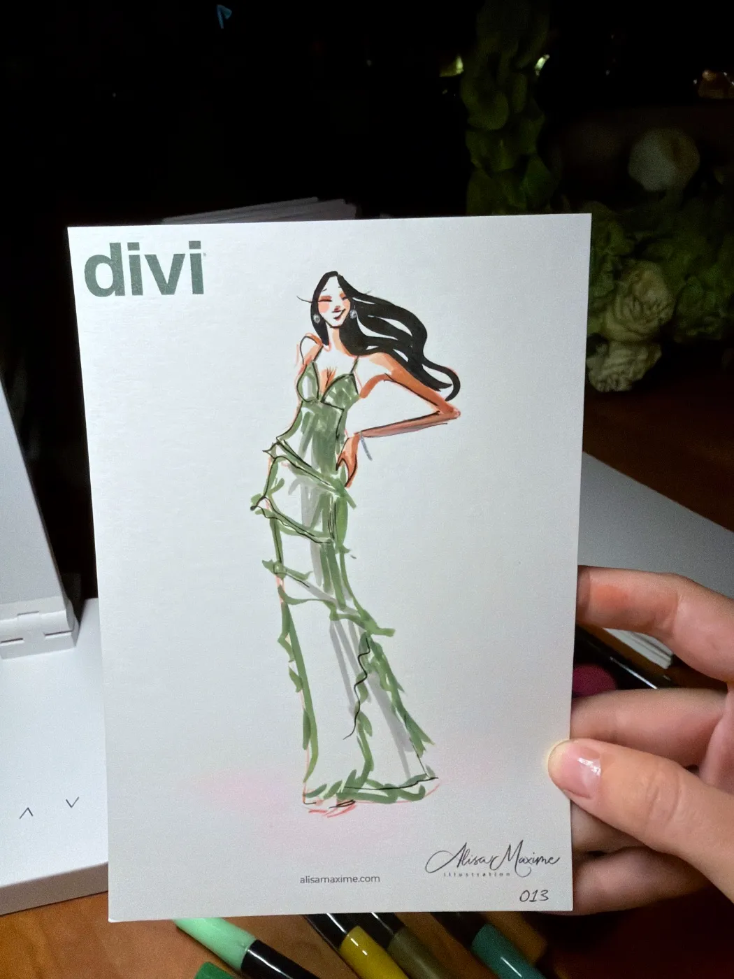 Live sketch from Activation at Nobu Malibu