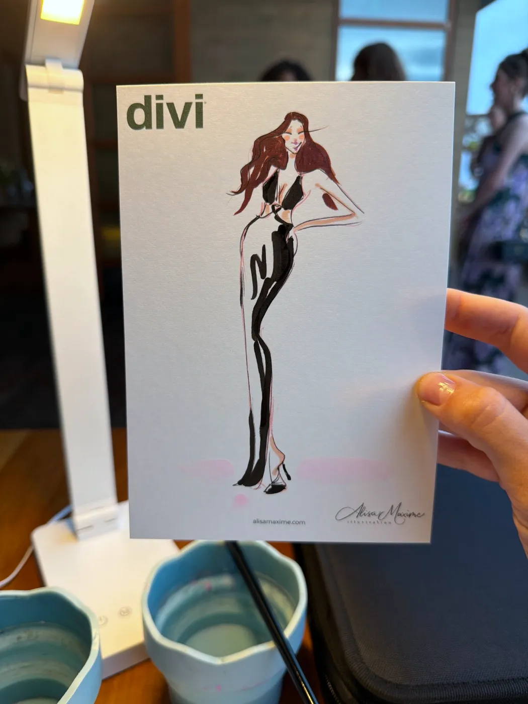 Live fashion sketch 4 from Activation at Nobu Malibu