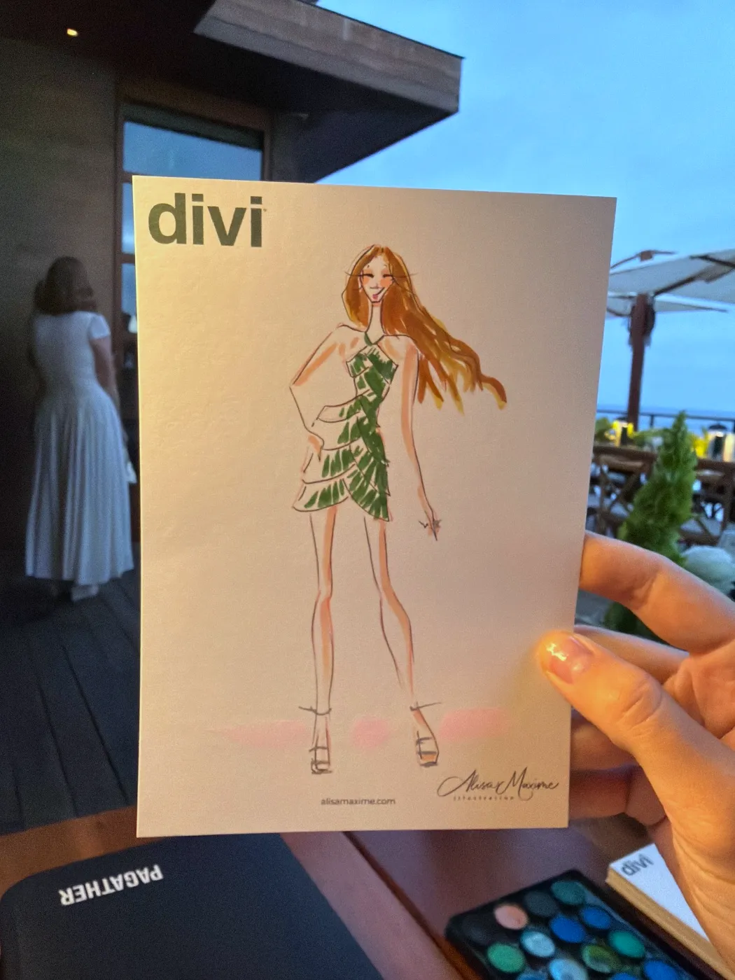 Live fashion sketch 5 from Activation at Nobu Malibu