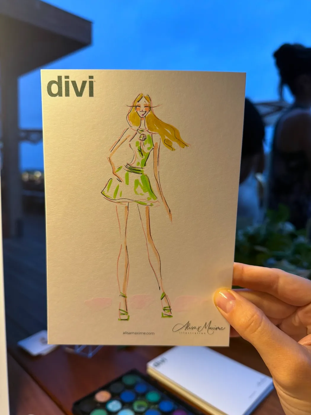 Live fashion sketch 6 from Activation at Nobu Malibu
