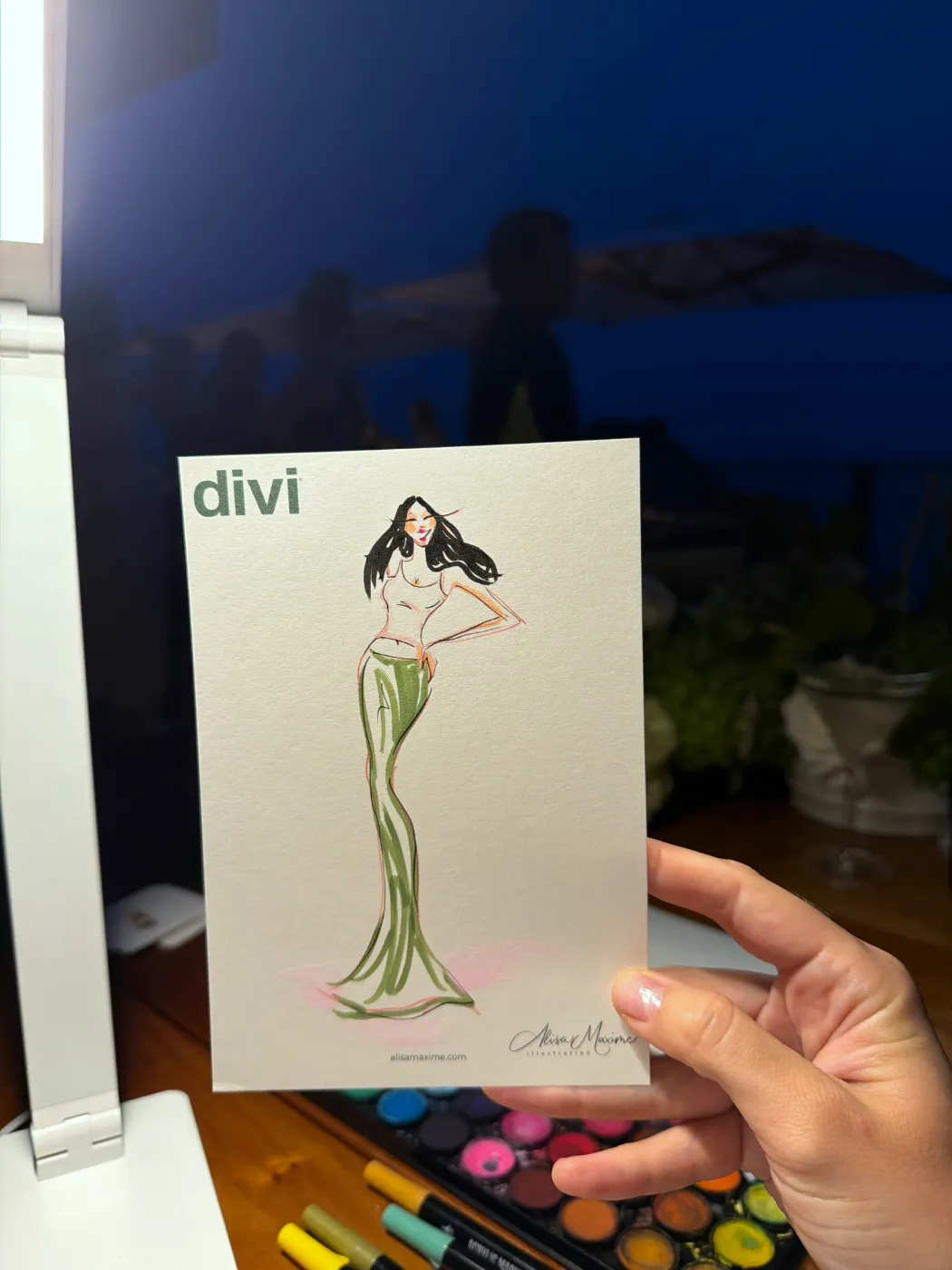 Live fashion sketch 9 from Activation at Nobu Malibu