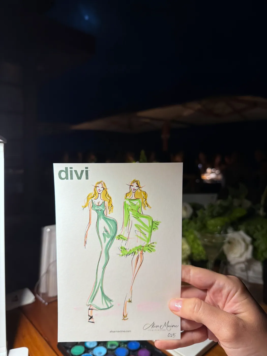 Live fashion sketch 15 from Activation at Nobu Malibu