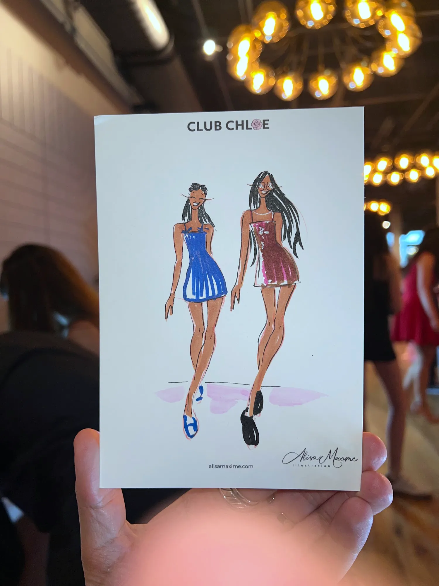 Live fashion sketch 9 from Bat Mitzvah at The Village, Stamford