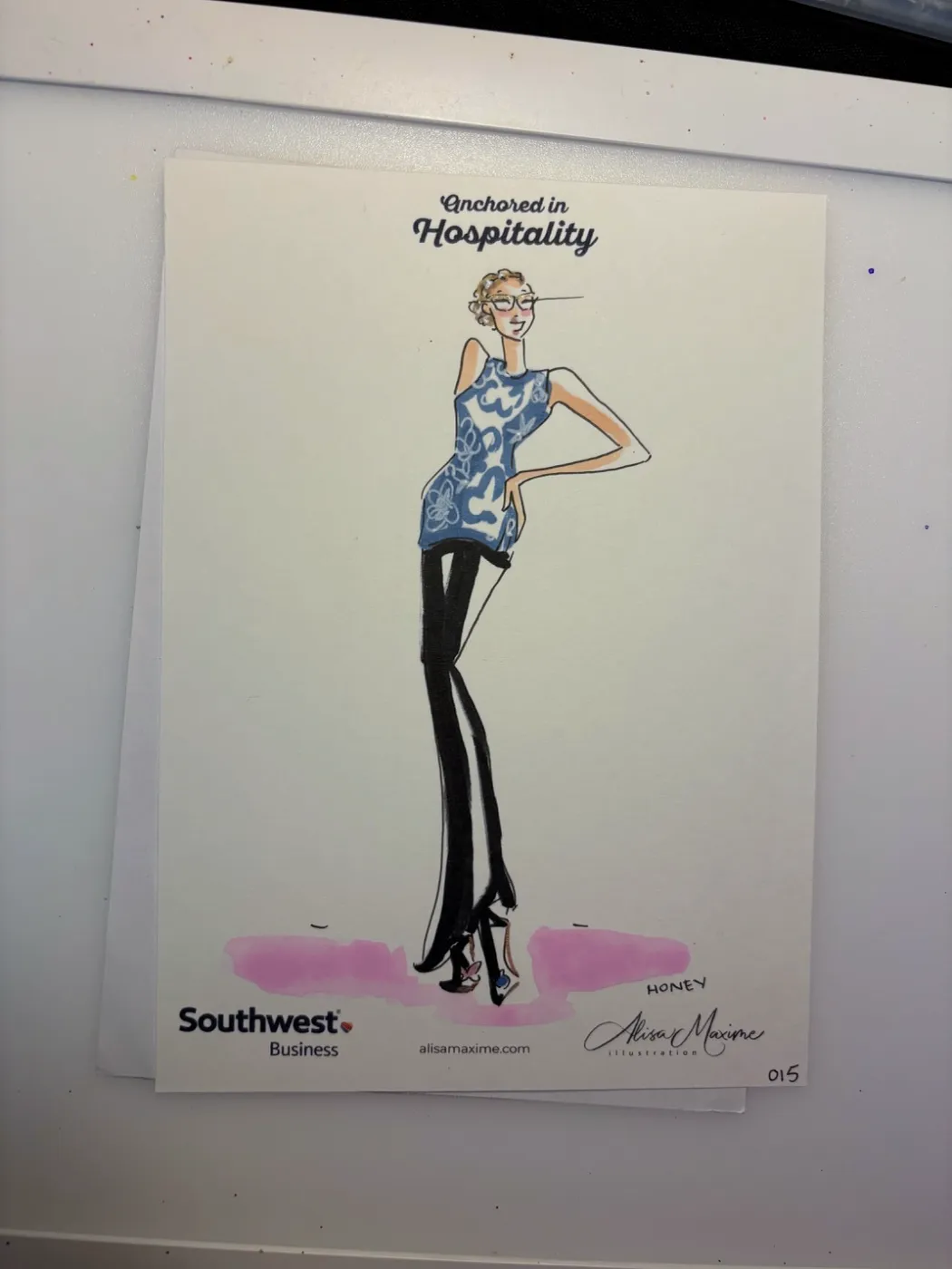 Live fashion sketch 15 from Brand Event on the Water at McCormick Place, Chicago