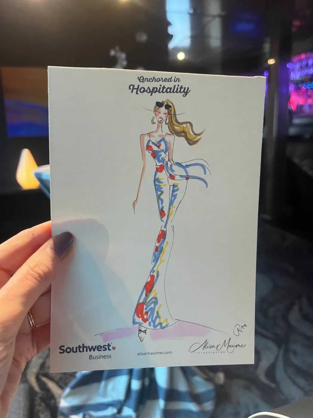 Live fashion sketch 3 from Brand Event on the Water at McCormick Place, Chicago
