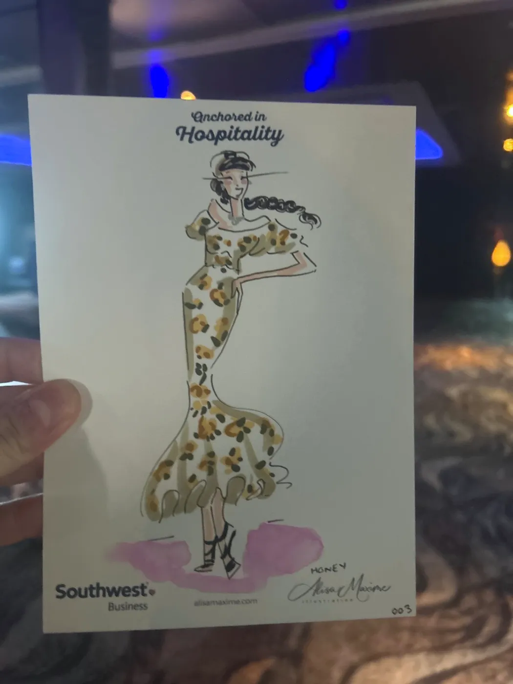 Live fashion sketch 4 from Brand Event on the Water at McCormick Place, Chicago