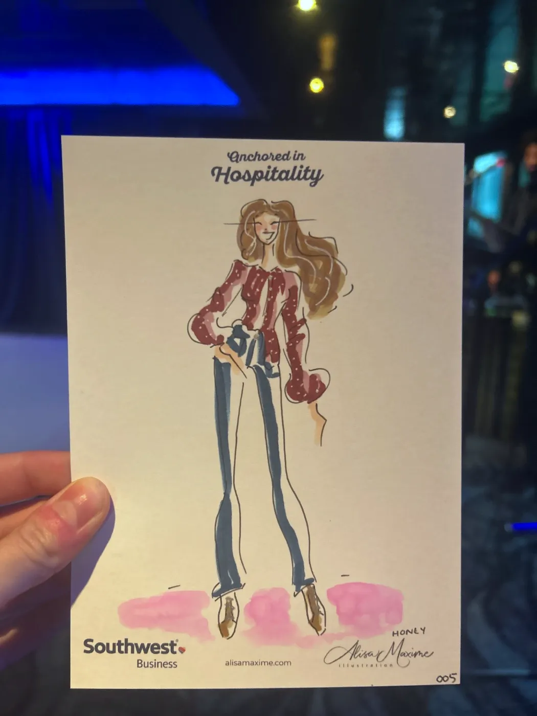 Live fashion sketch 6 from Brand Event on the Water at McCormick Place, Chicago