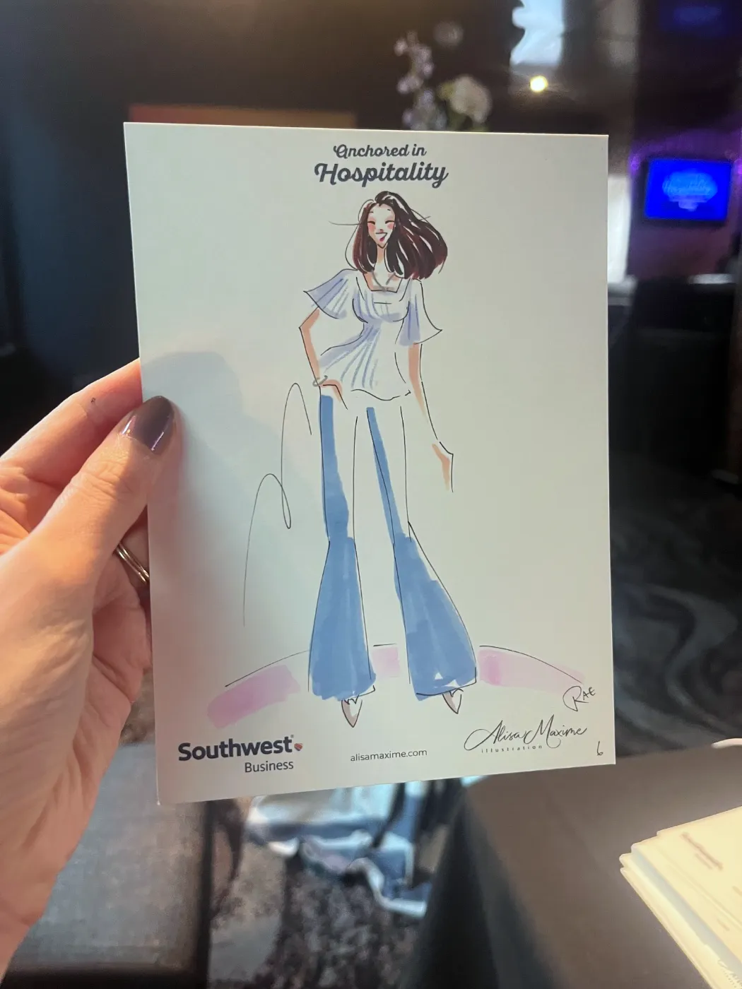 Live fashion sketch 7 from Brand Event on the Water at McCormick Place, Chicago
