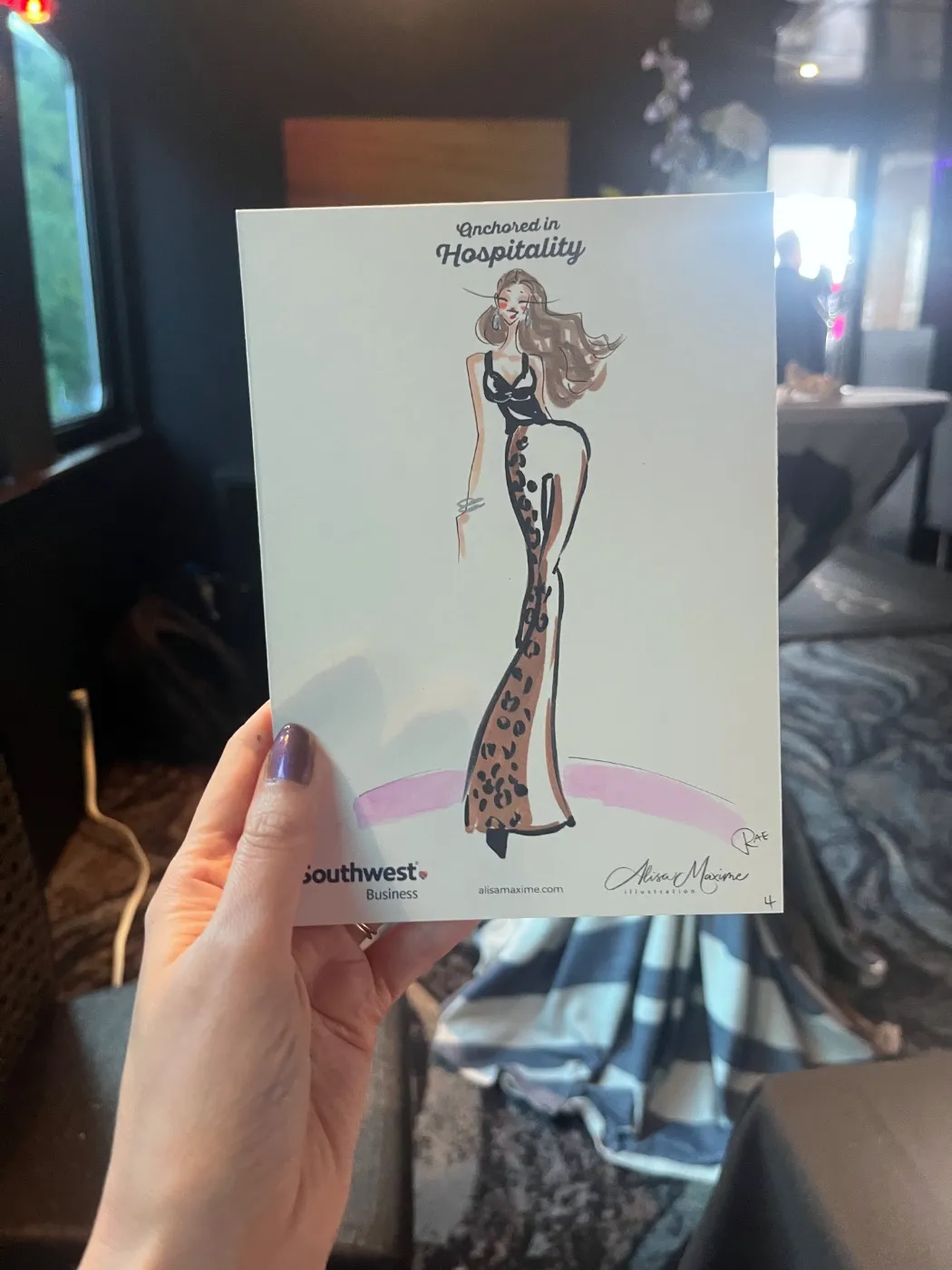 Live fashion sketch 5 from Brand Event on the Water at McCormick Place, Chicago