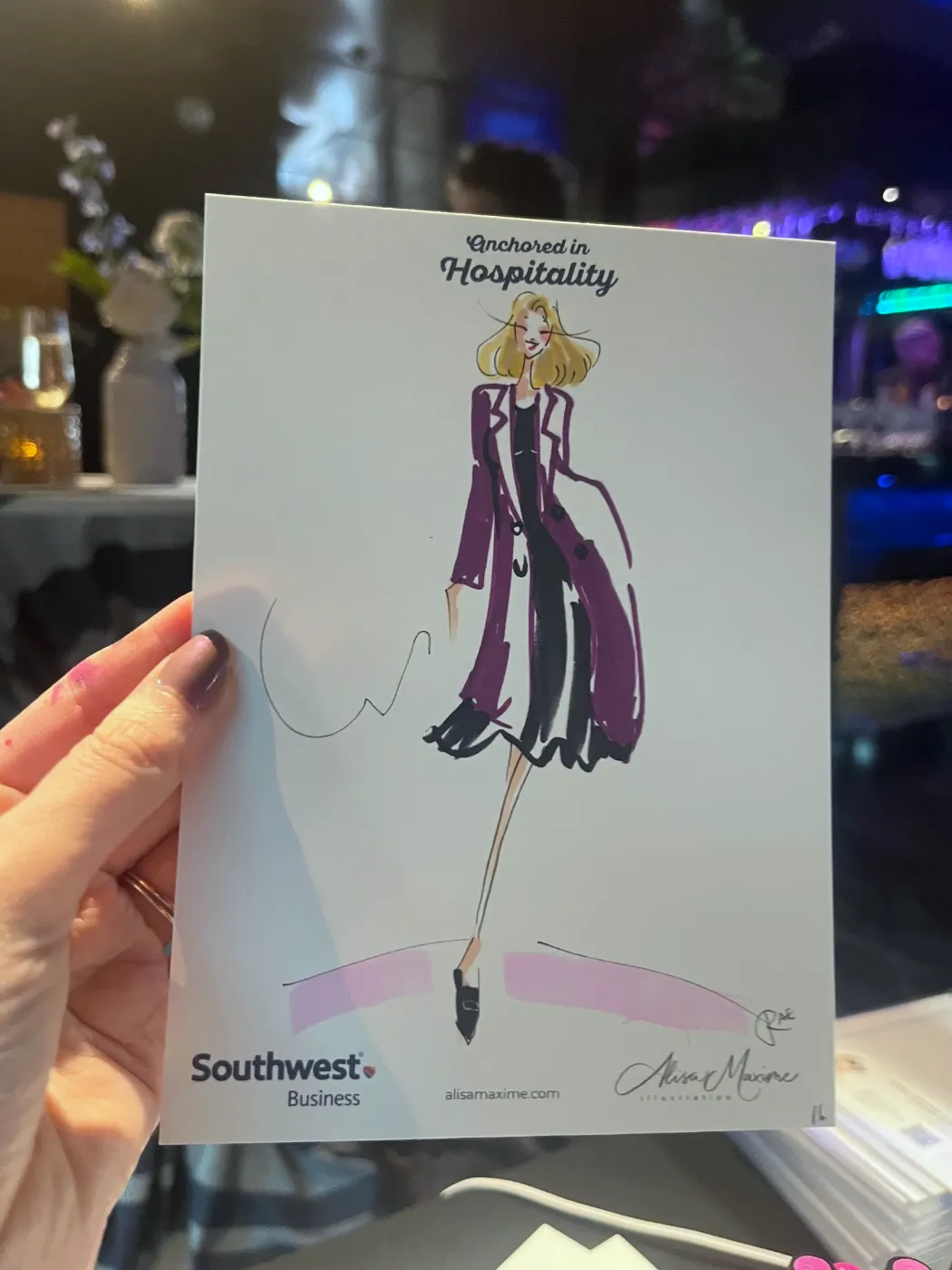 Live fashion sketch 16 from Brand Event on the Water at McCormick Place, Chicago