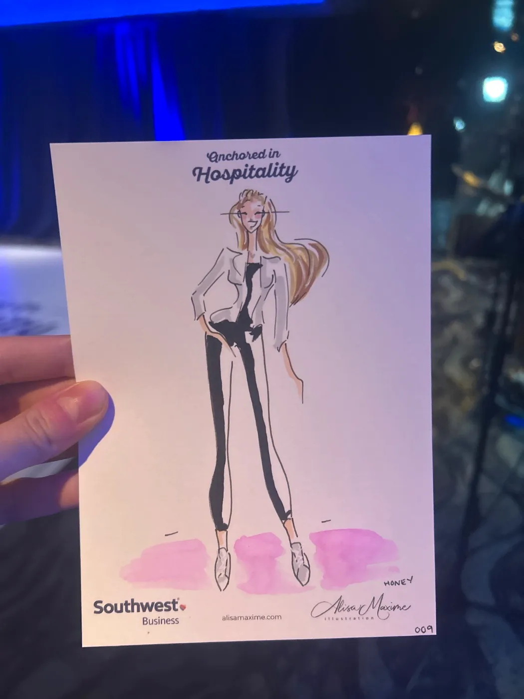 Live fashion sketch 9 from Brand Event on the Water at McCormick Place, Chicago