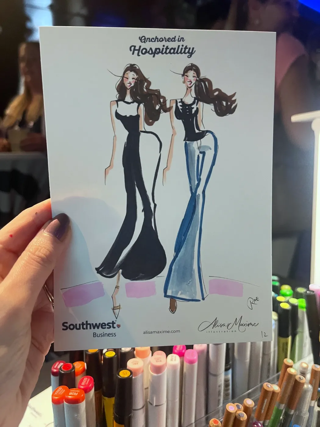 Live fashion sketch 12 from Brand Event on the Water at McCormick Place, Chicago