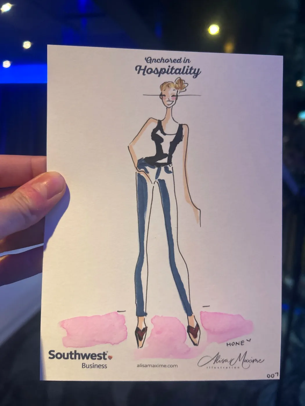 Live fashion sketch 8 from Brand Event on the Water at McCormick Place, Chicago