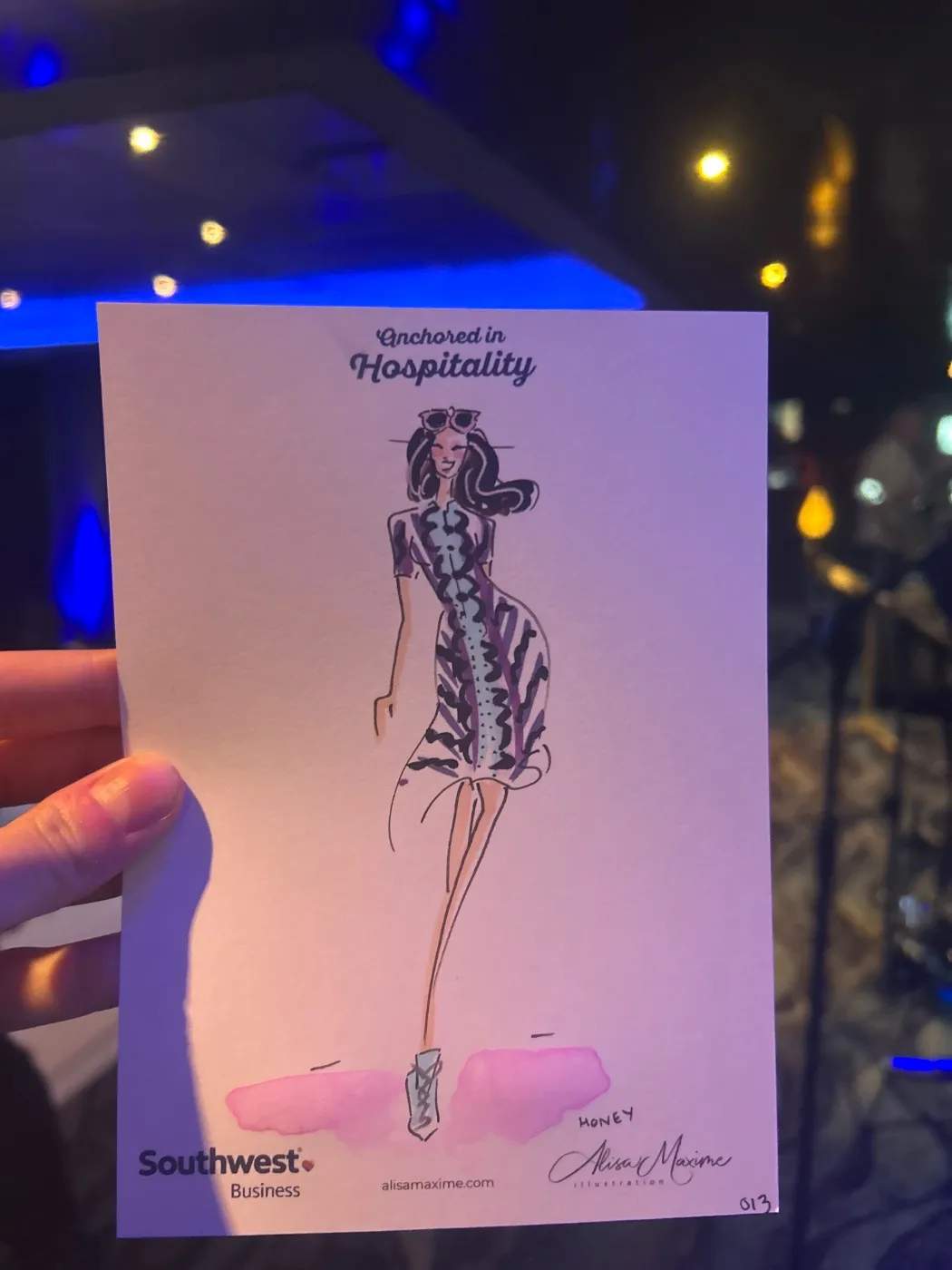 Live fashion sketch 13 from Brand Event on the Water at McCormick Place, Chicago