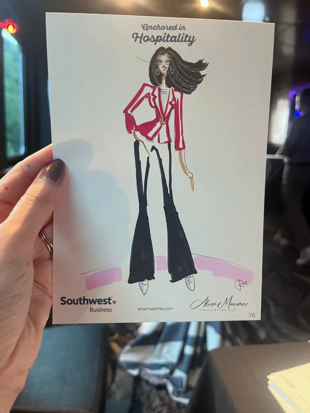Live fashion sketch 10 from Brand Event on the Water at McCormick Place, Chicago