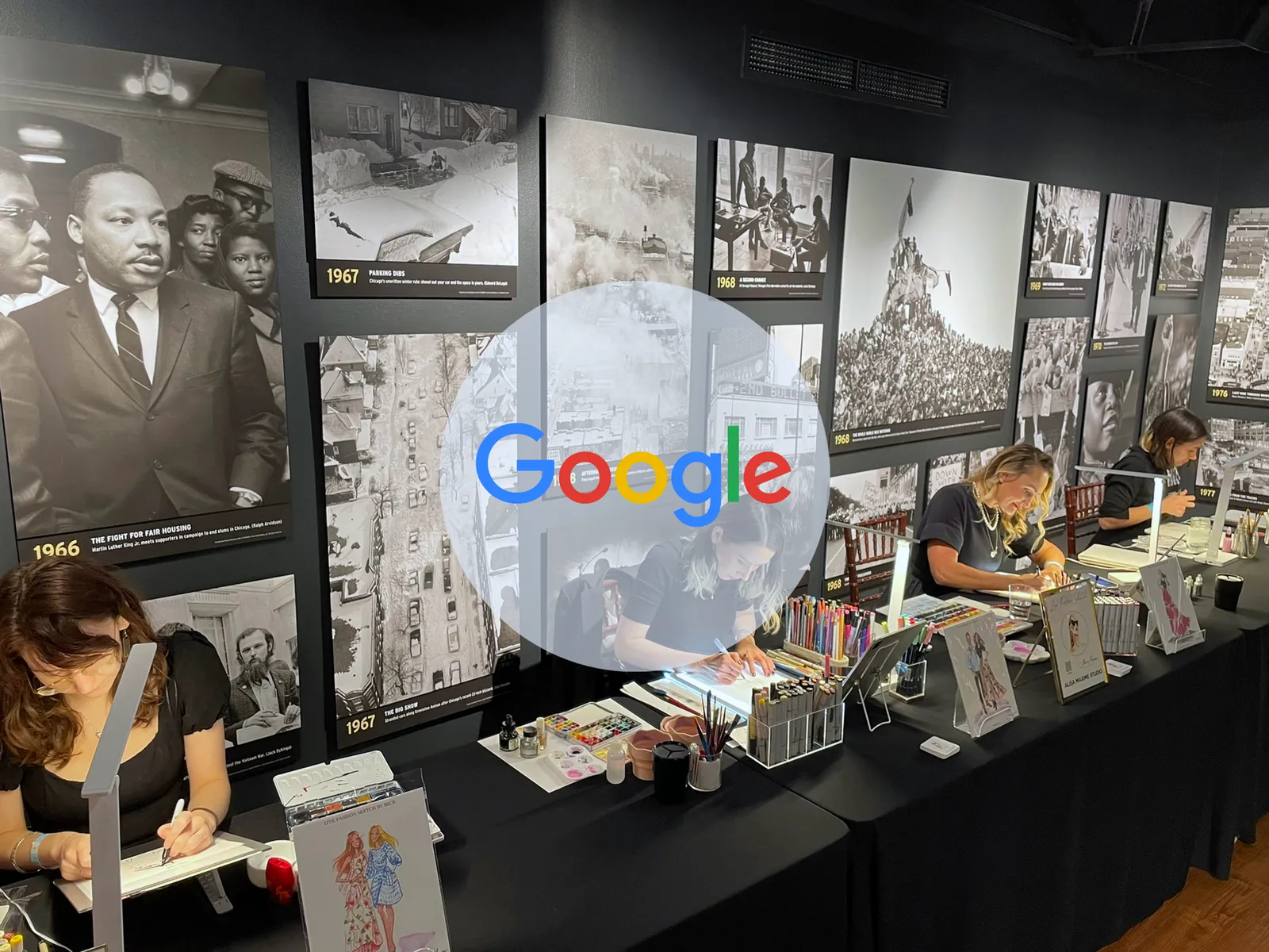 Our table at Chicago History Museum