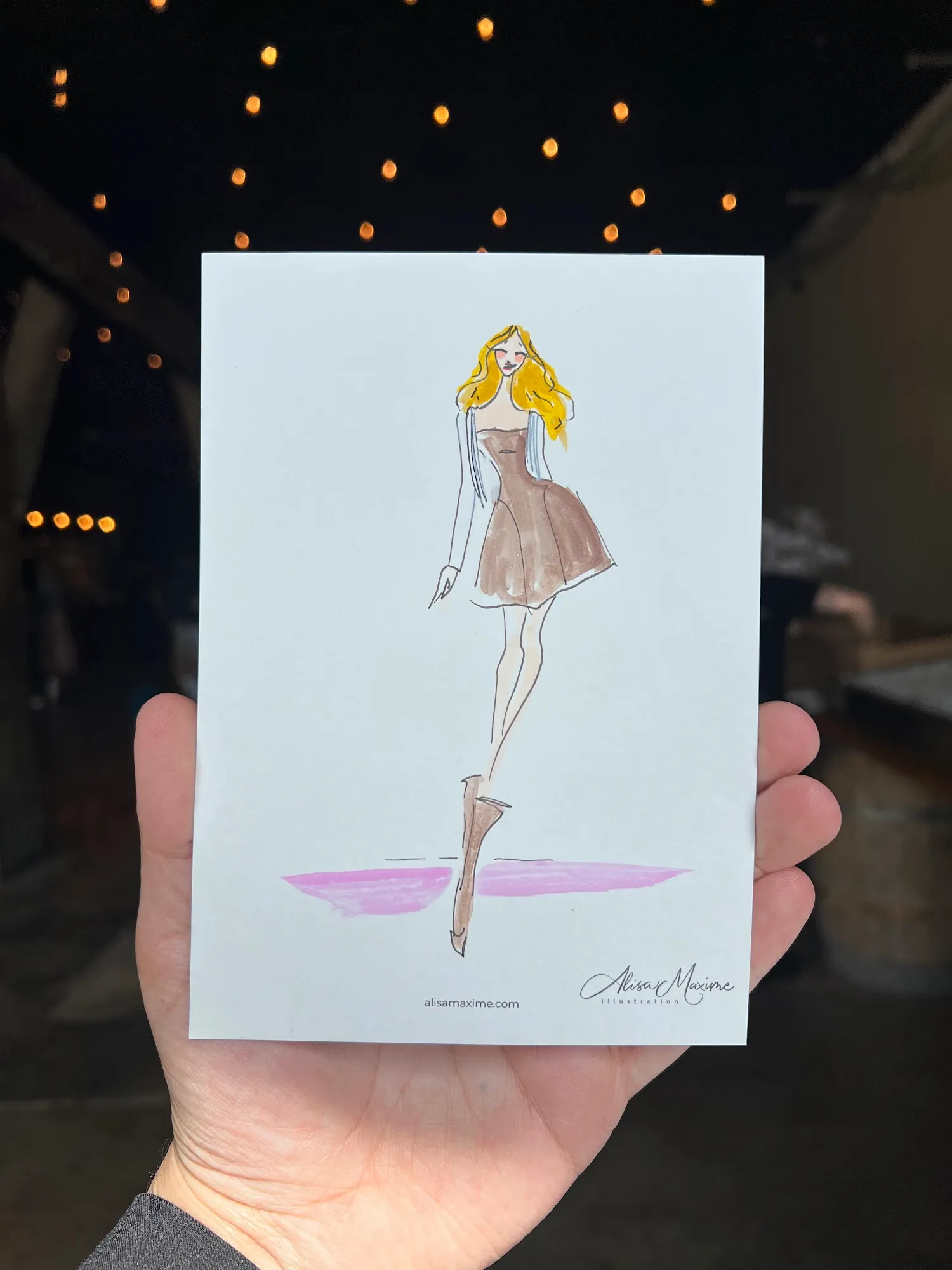 Live fashion sketch 16 from Communion Party at Red Hook Cidery, Brooklyn