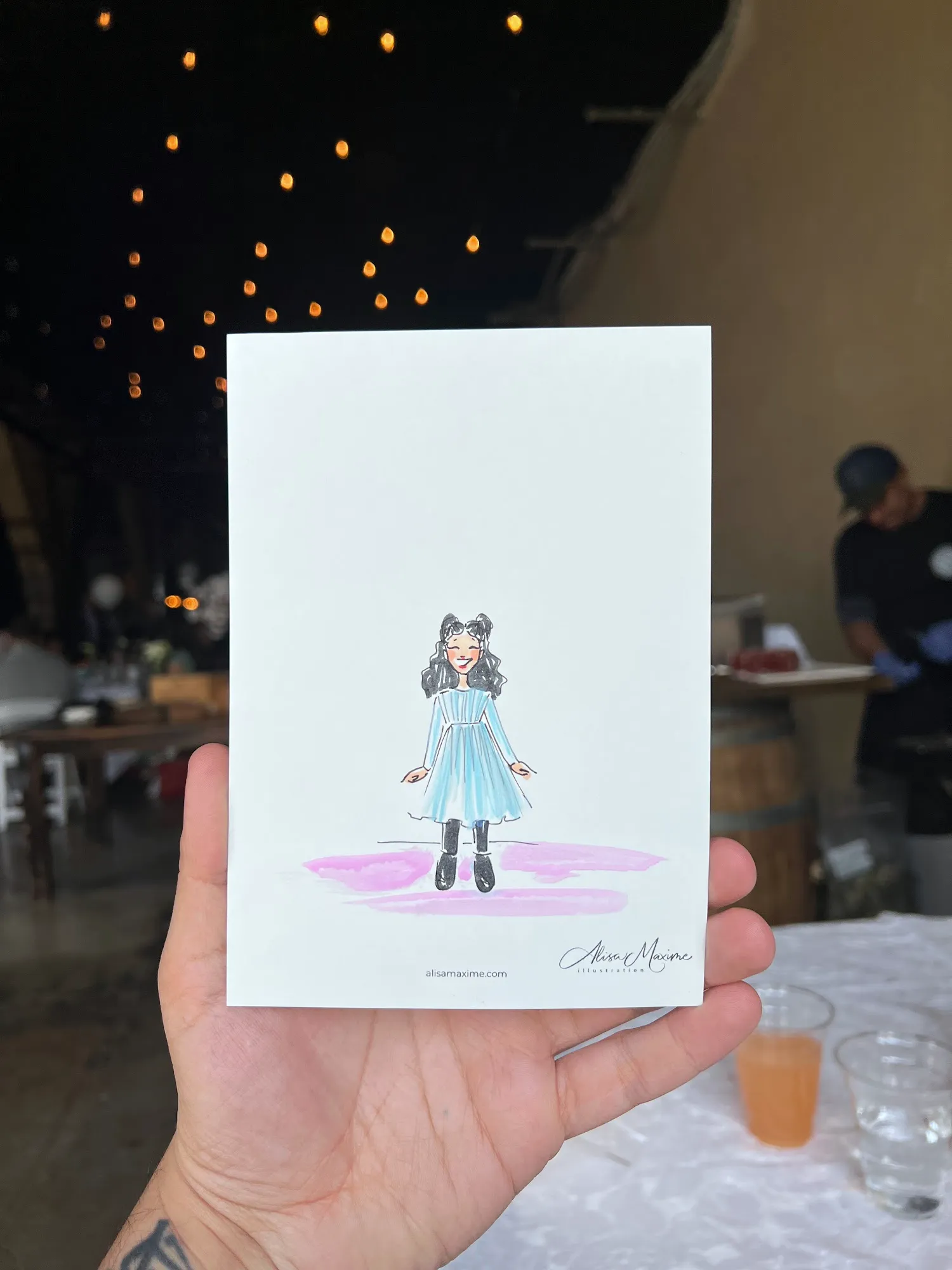 Live fashion sketch 12 from Communion Party at Red Hook Cidery, Brooklyn