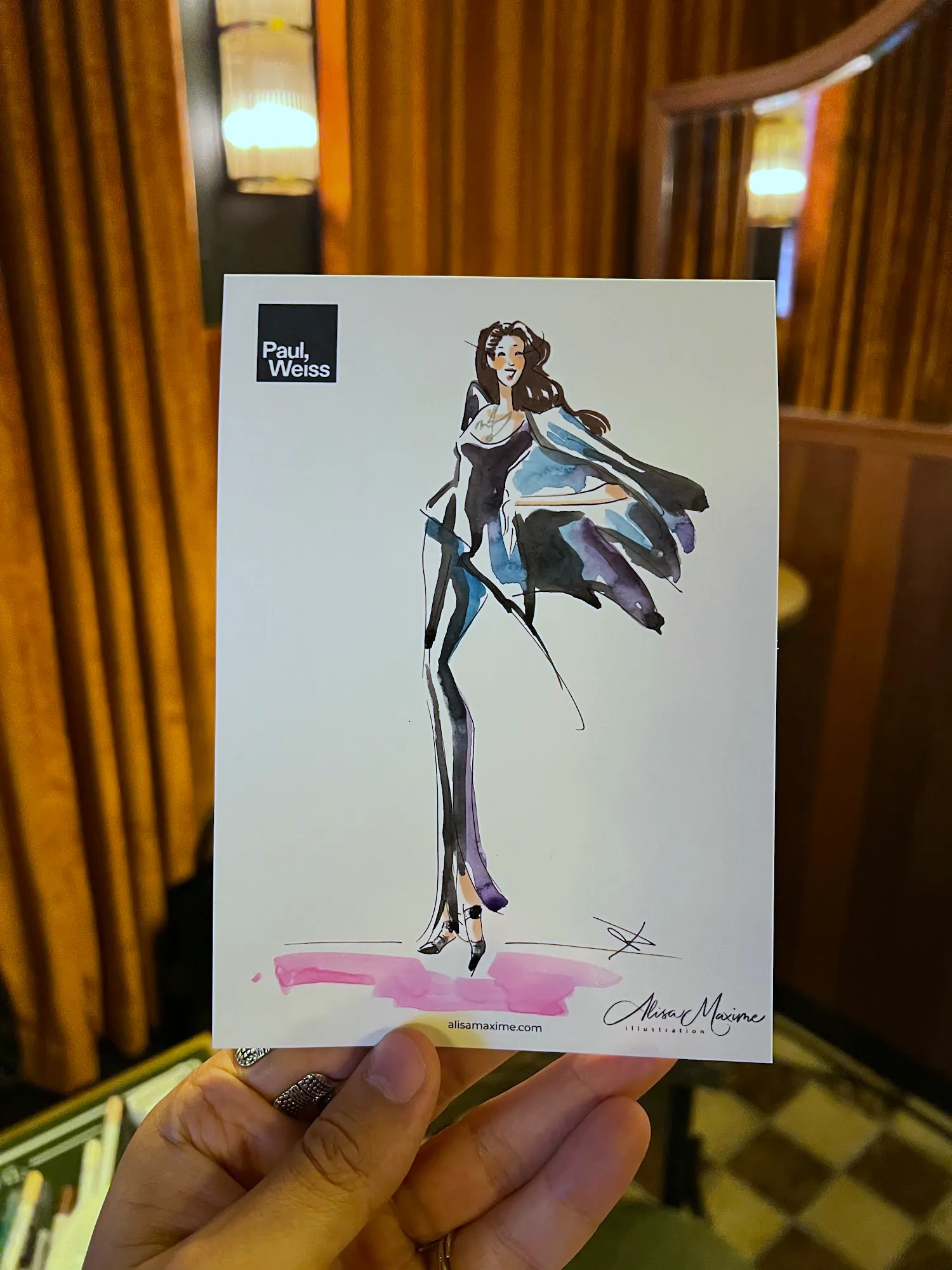 Live fashion sketch 5 from Corporate Party at The Corner Store, New York