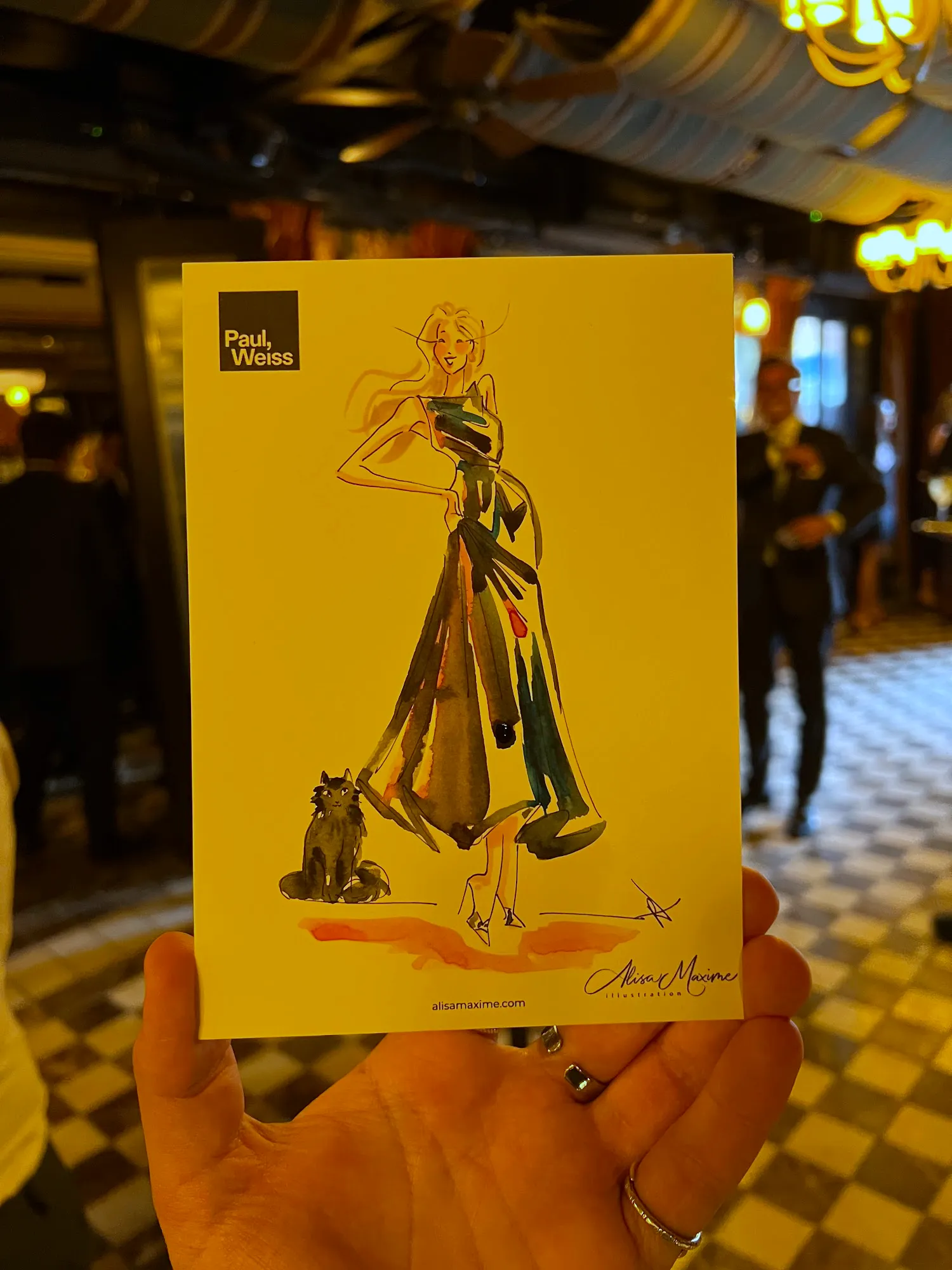 Live fashion sketch 6 from Corporate Party at The Corner Store, New York