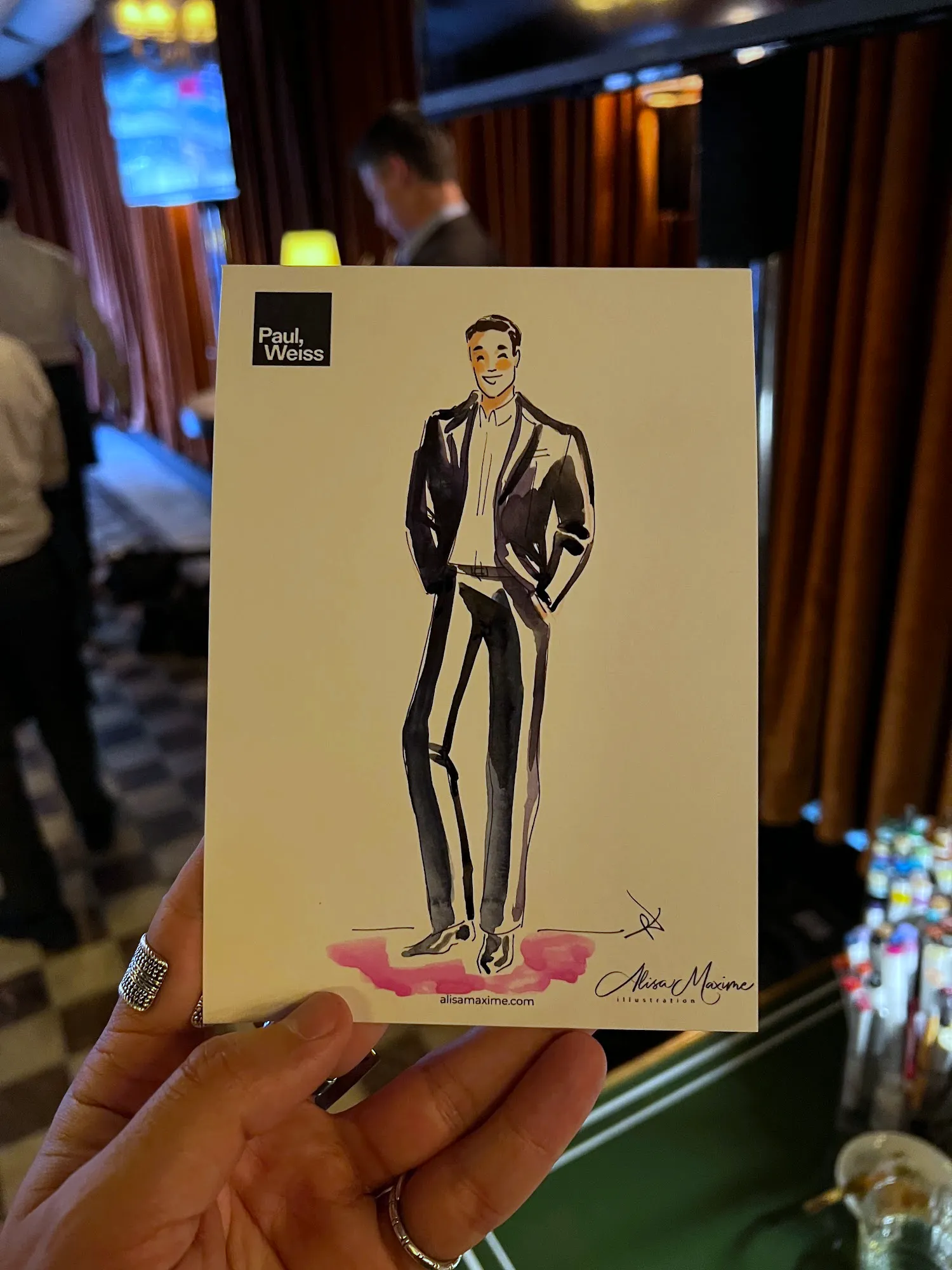 Live fashion sketch 8 from Corporate Party at The Corner Store, New York