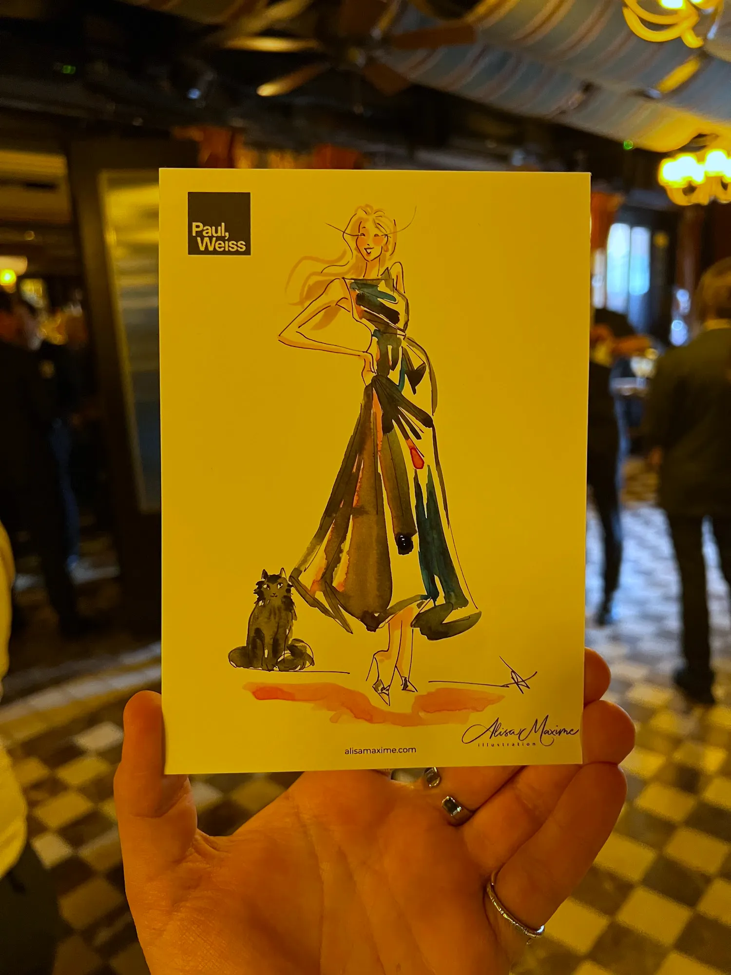 Live fashion sketch 7 from Corporate Party at The Corner Store, New York