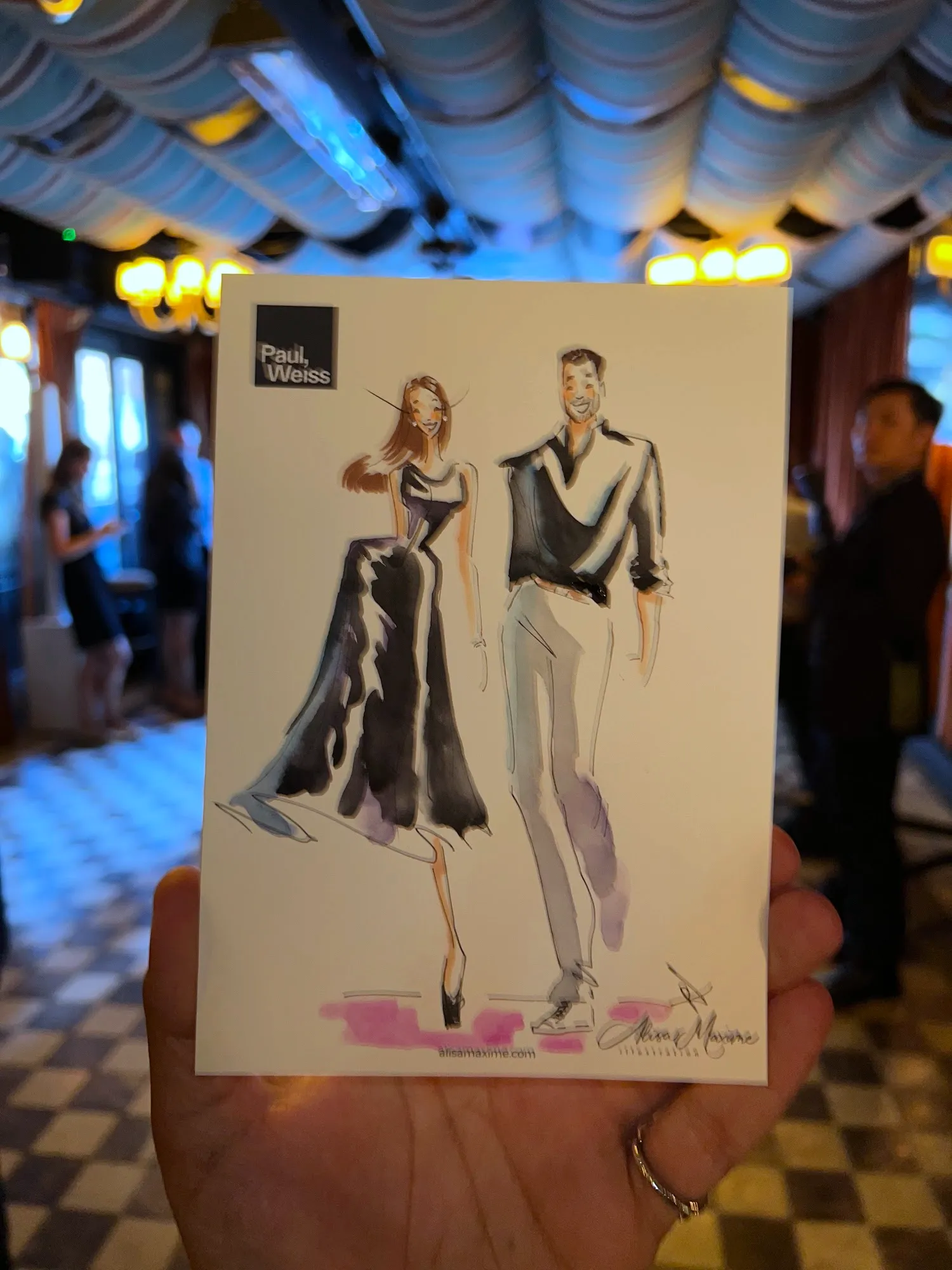 Live fashion sketch 11 from Corporate Party at The Corner Store, New York