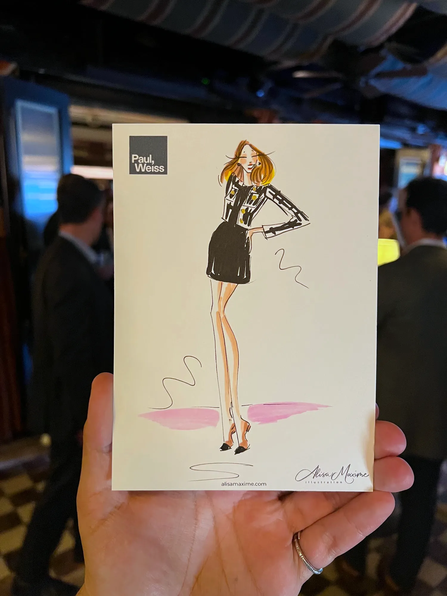 Live fashion sketch 9 from Corporate Party at The Corner Store, New York