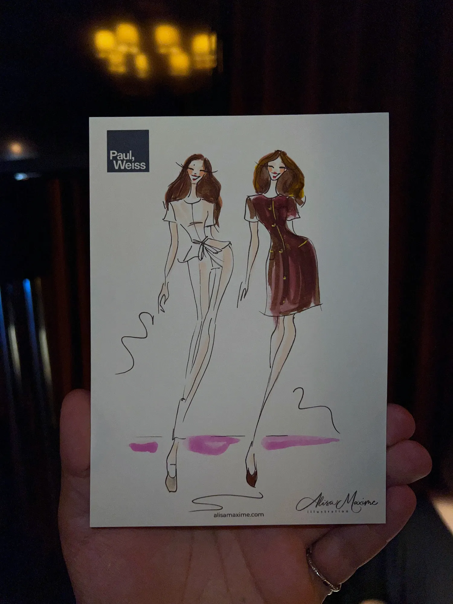 Live fashion sketch 16 from Corporate Party at The Corner Store, New York