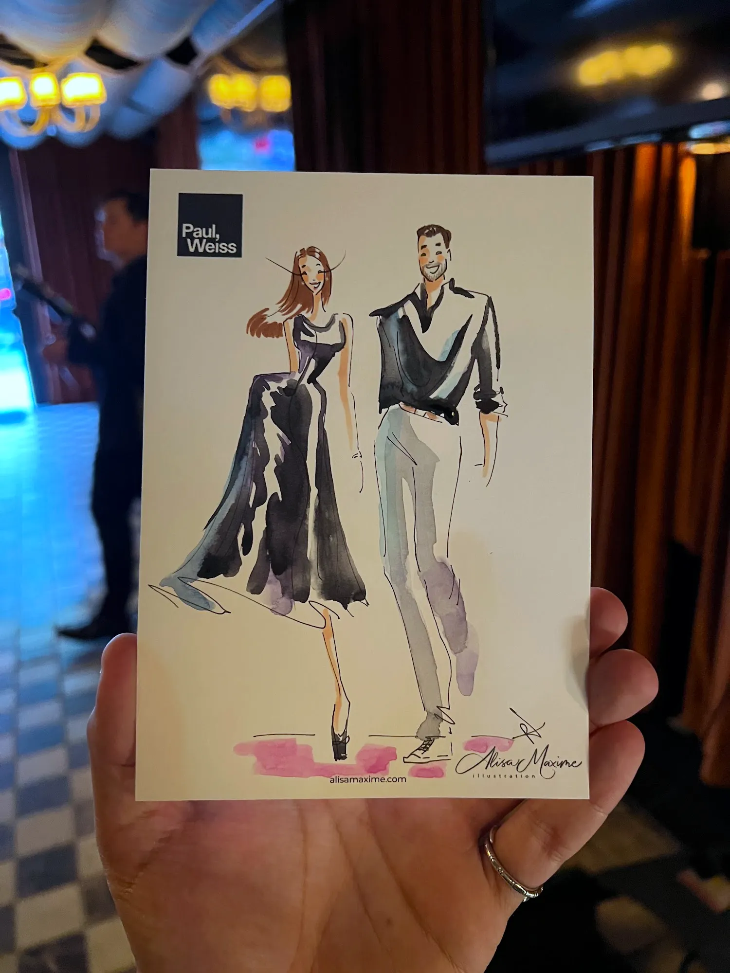 Live sketch from Corporate Party at The Corner Store, New York