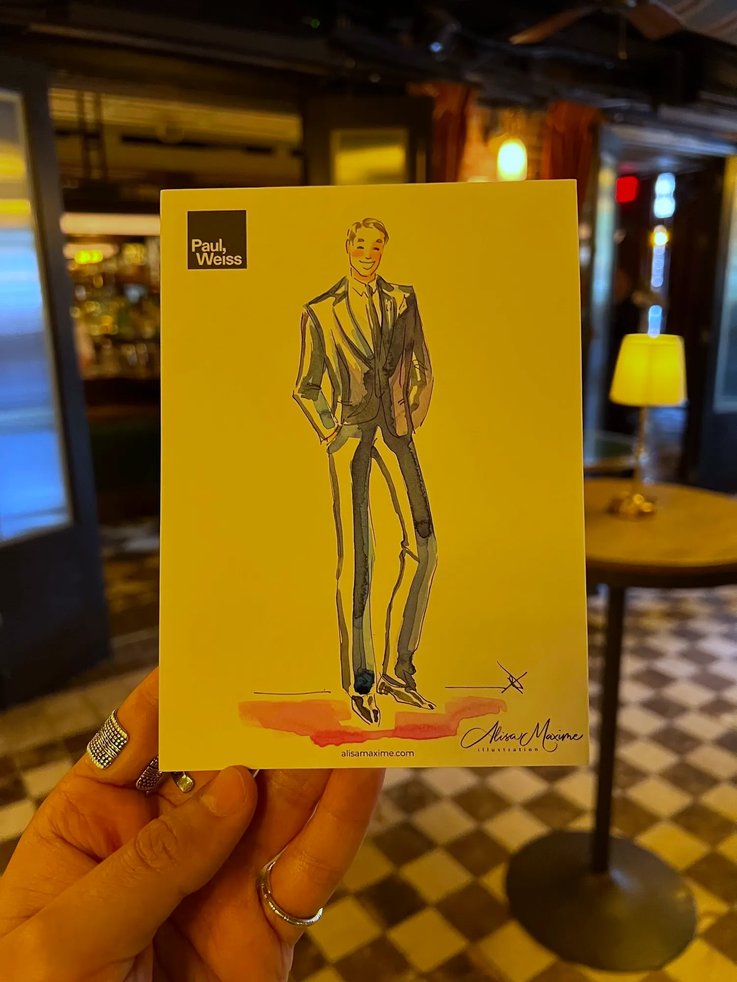 Live fashion sketch 2 from Corporate Party at The Corner Store, New York