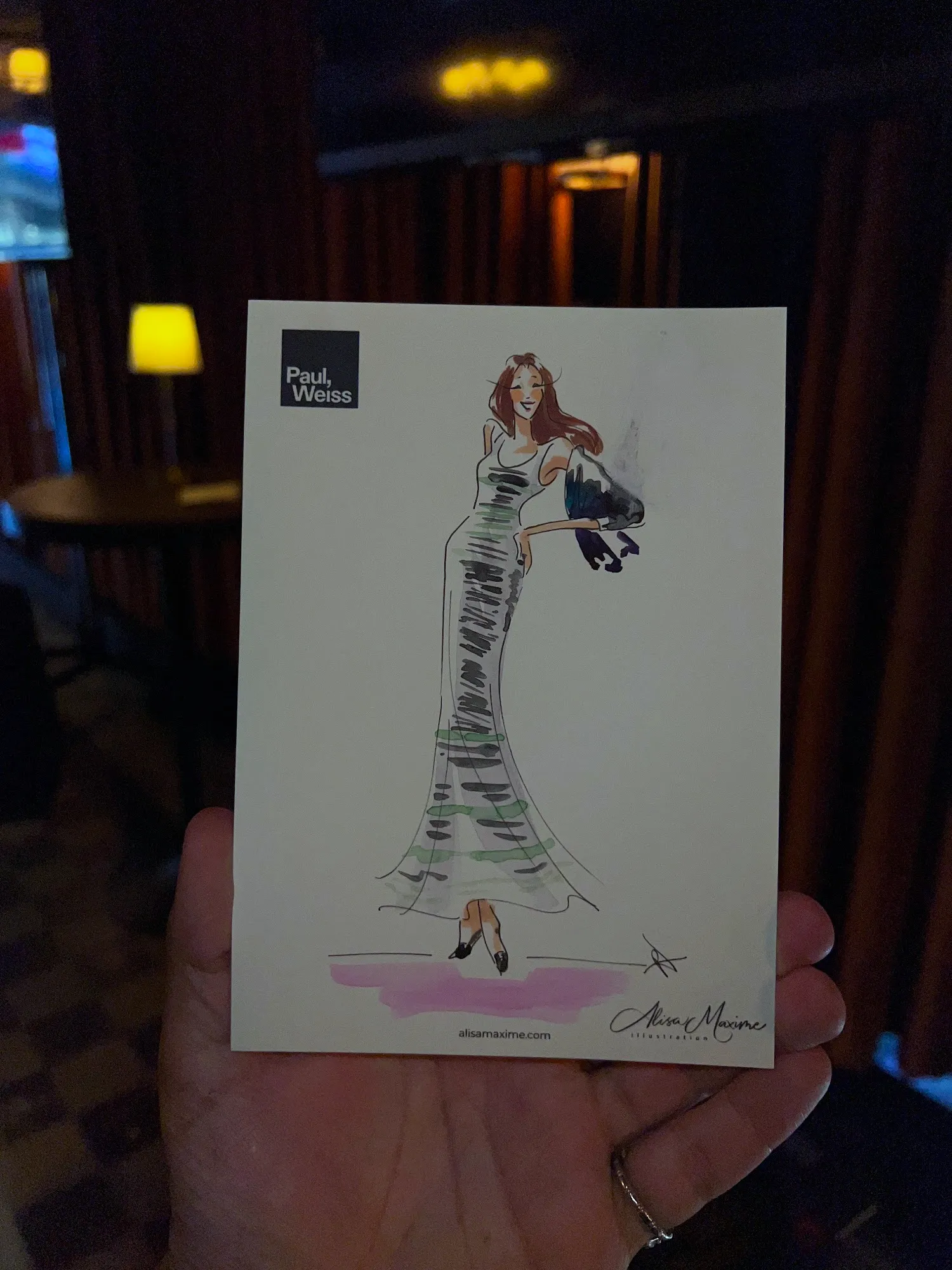 Live fashion sketch 14 from Corporate Party at The Corner Store, New York