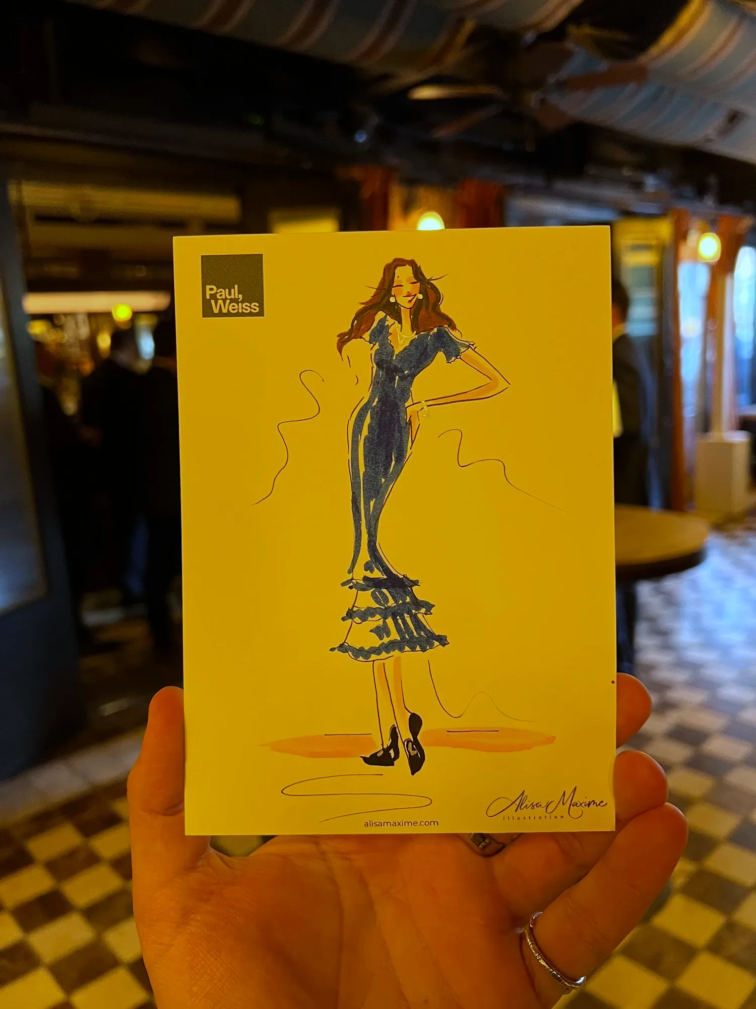Live fashion sketch 4 from Corporate Party at The Corner Store, New York