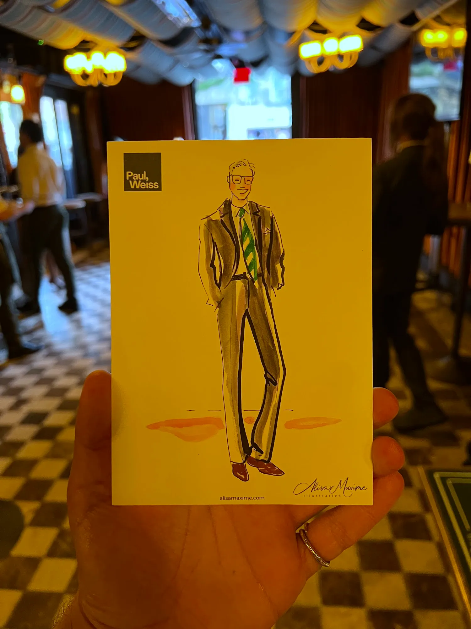 Live fashion sketch 3 from Corporate Party at The Corner Store, New York