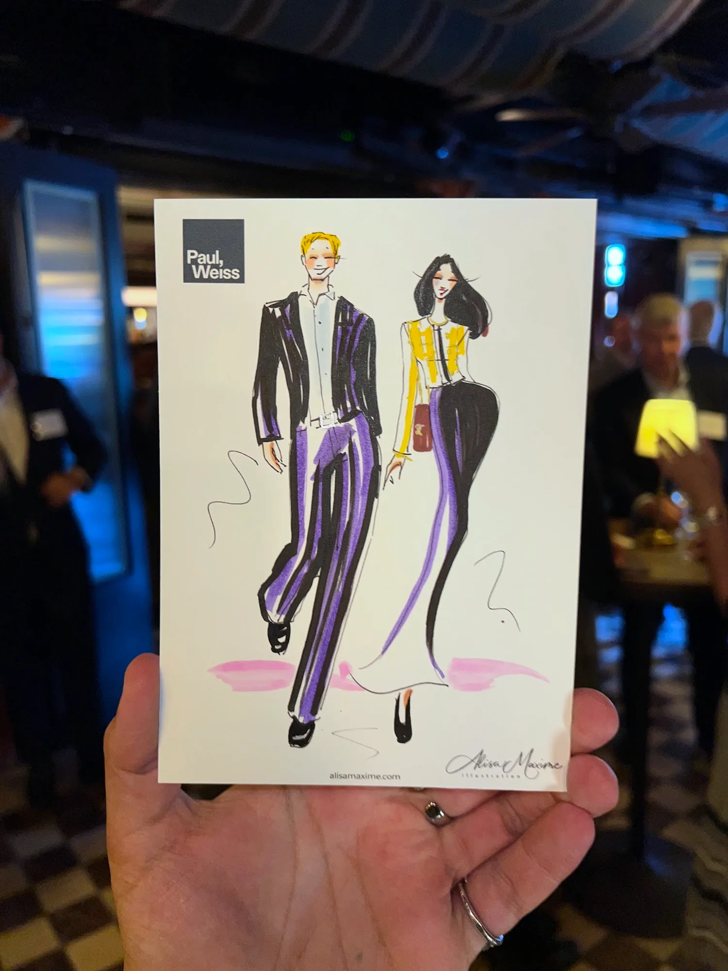 Live fashion sketch 10 from Corporate Party at The Corner Store, New York