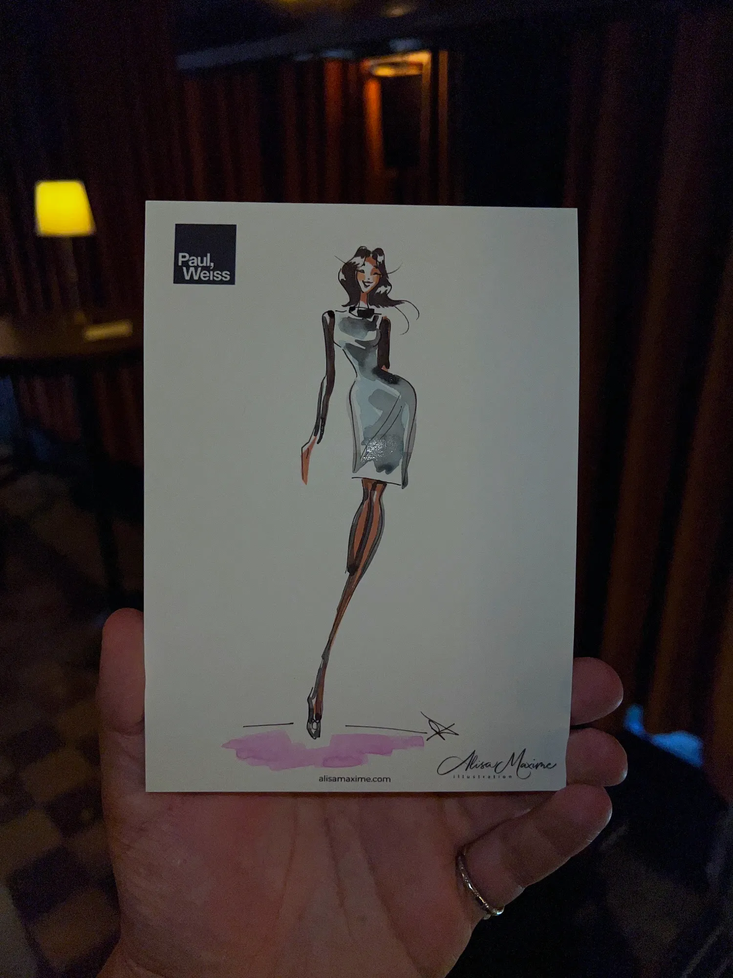 Live fashion sketch 13 from Corporate Party at The Corner Store, New York