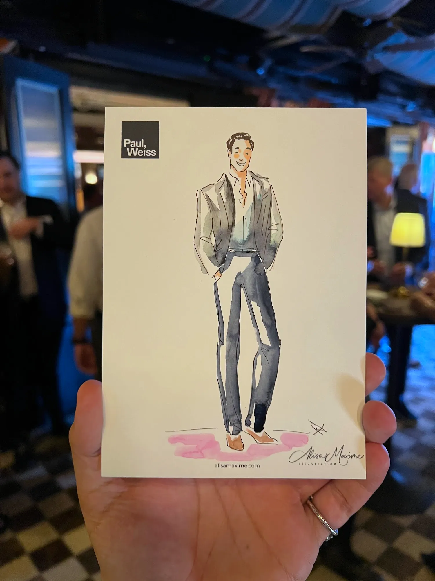 Live fashion sketch 12 from Corporate Party at The Corner Store, New York