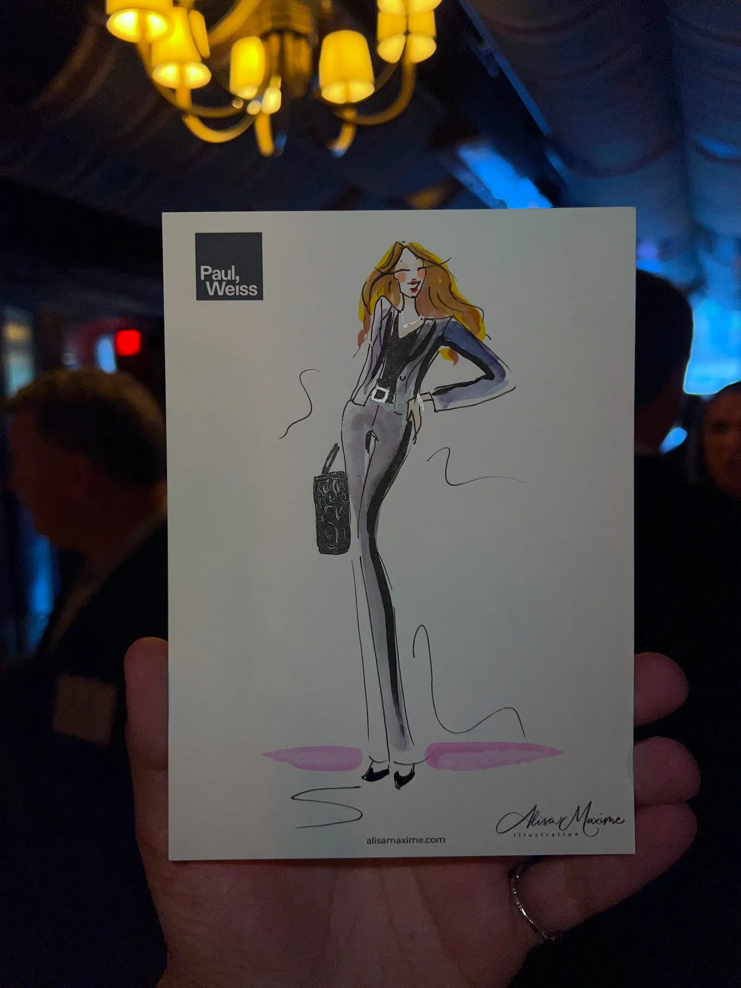 Live fashion sketch 15 from Corporate Party at The Corner Store, New York