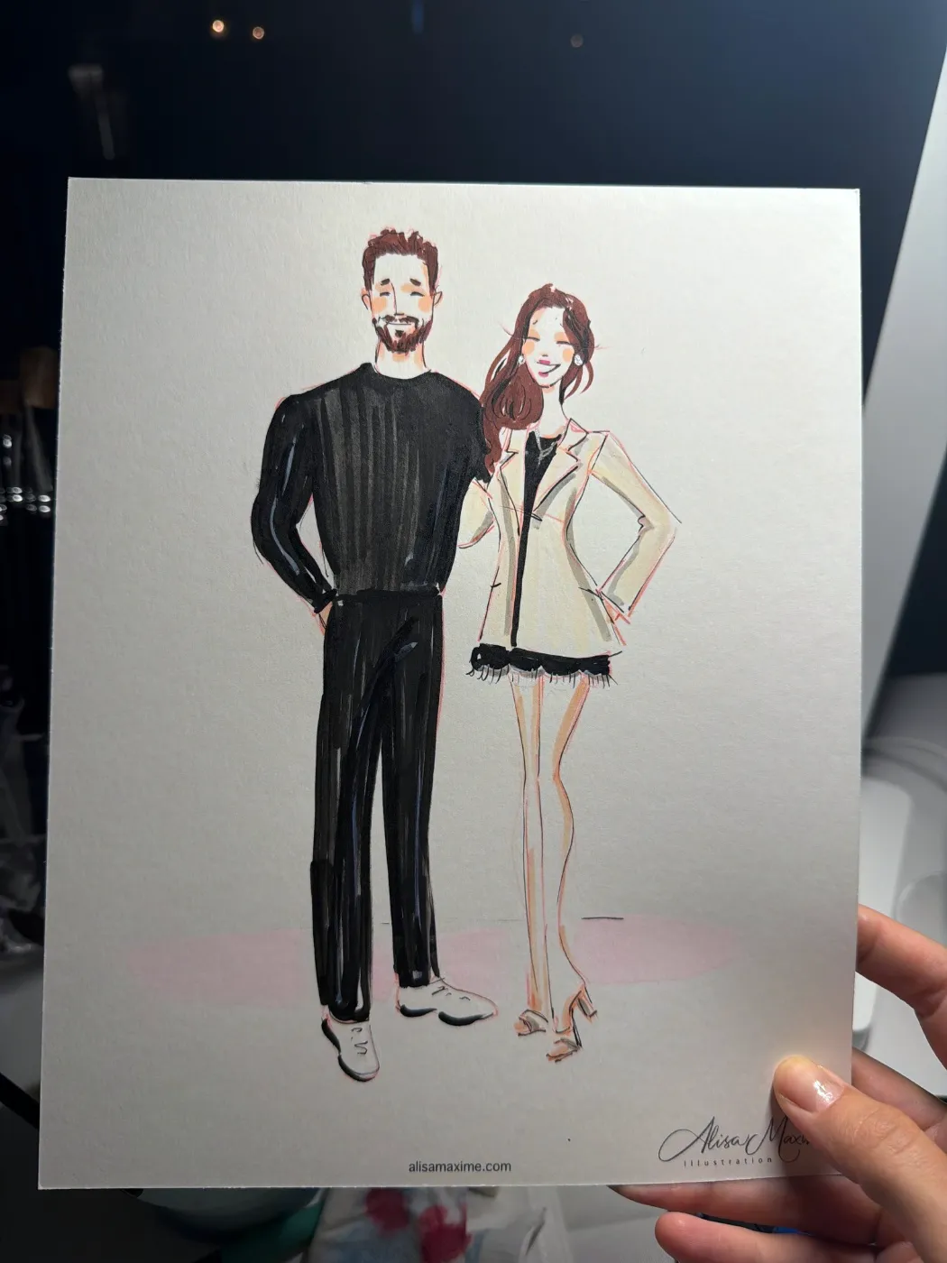 Live fashion sketch 13 from 70th Birthday Celebration at Mr Chow, Beverly Hills