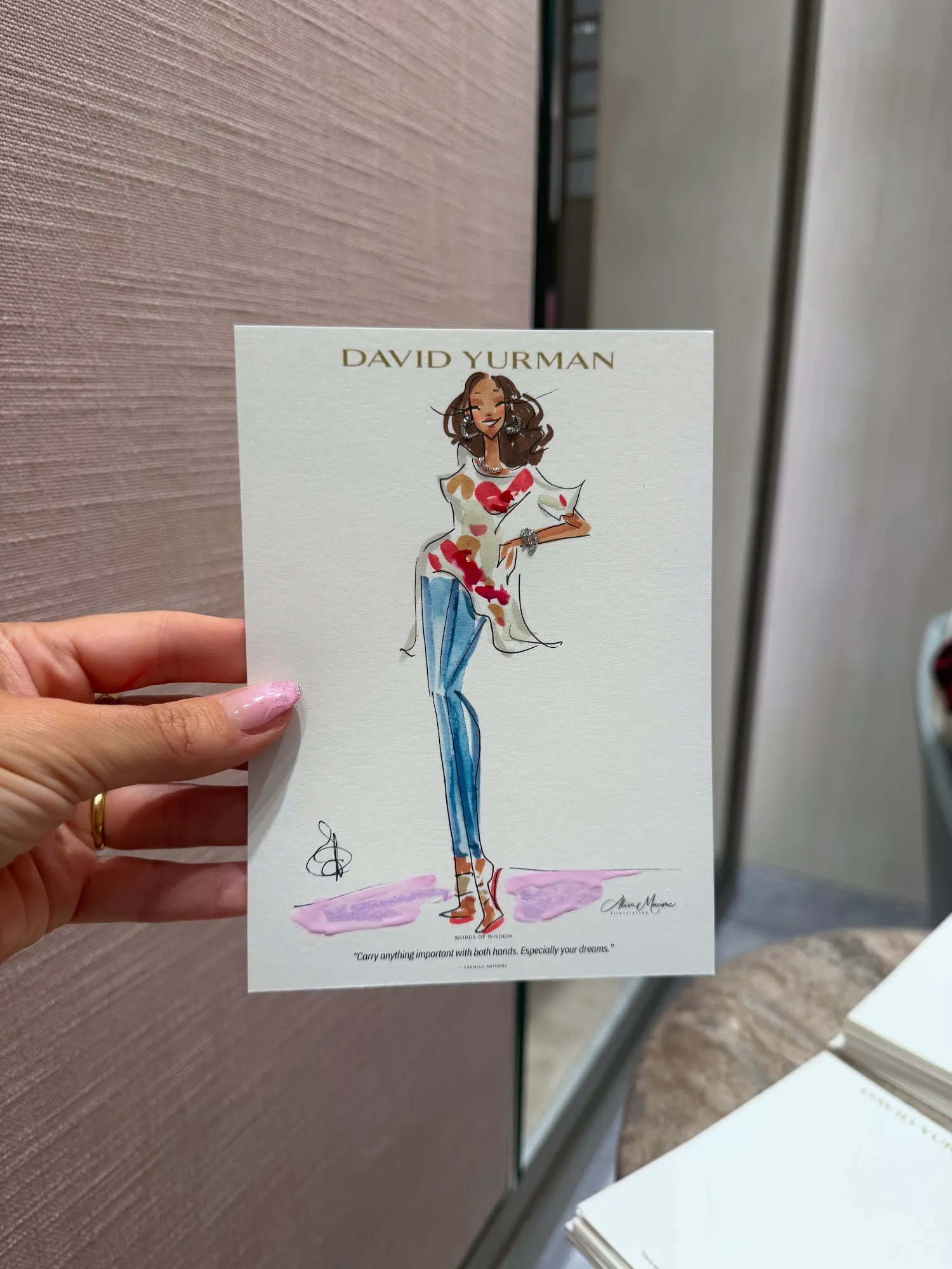 Live fashion sketch 10 from Father's Day Celebration with David Yurman in Tysons, VA