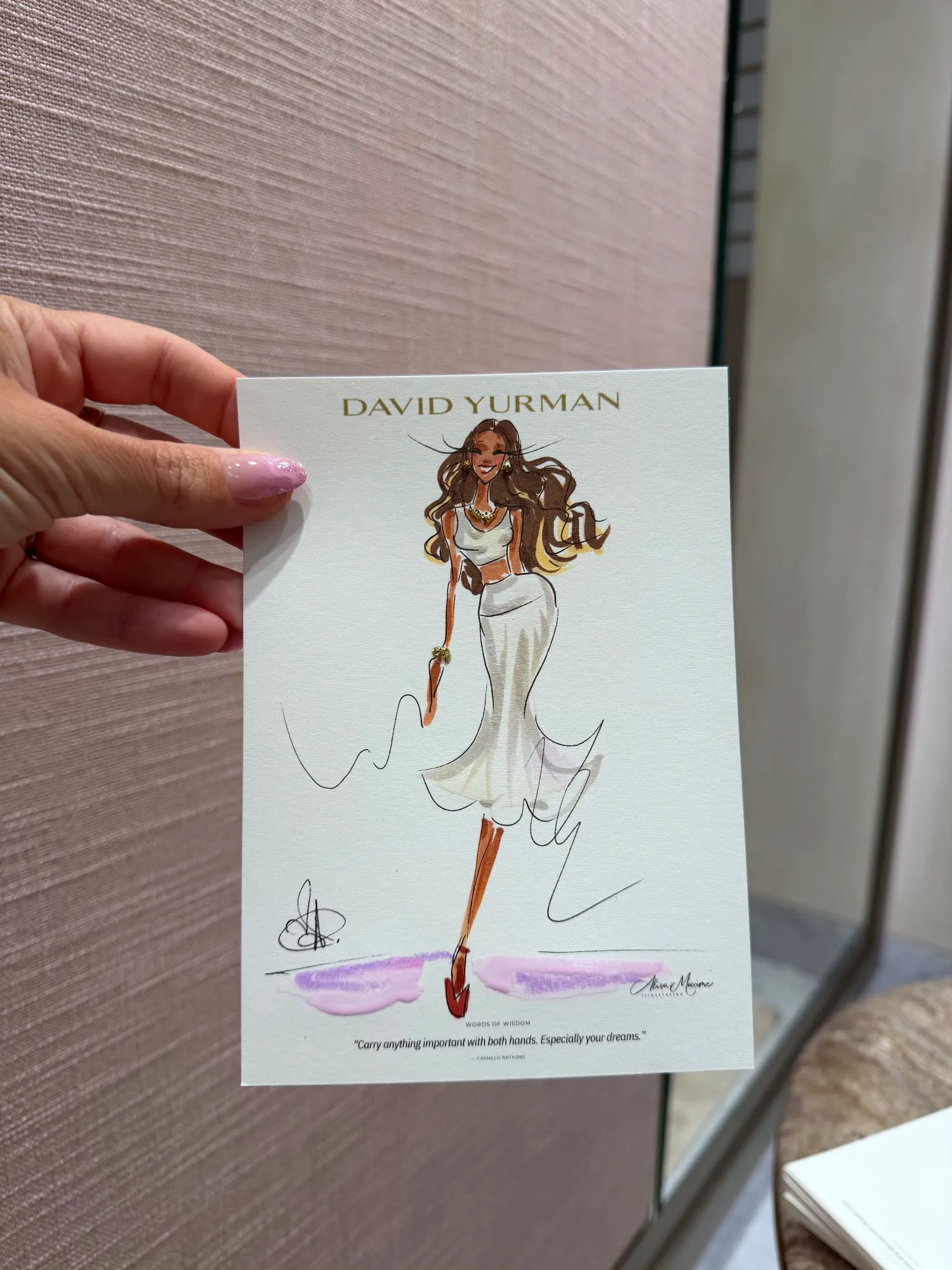 Live fashion sketch 4 from Father's Day Celebration with David Yurman in Tysons, VA