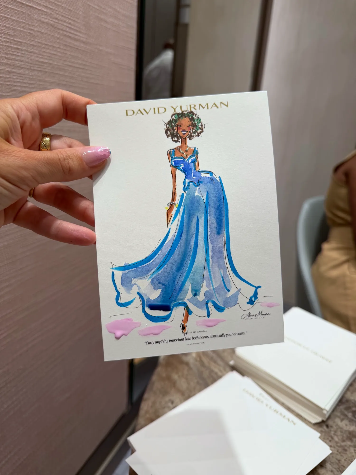Live fashion sketch 9 from Father's Day Celebration with David Yurman in Tysons, VA