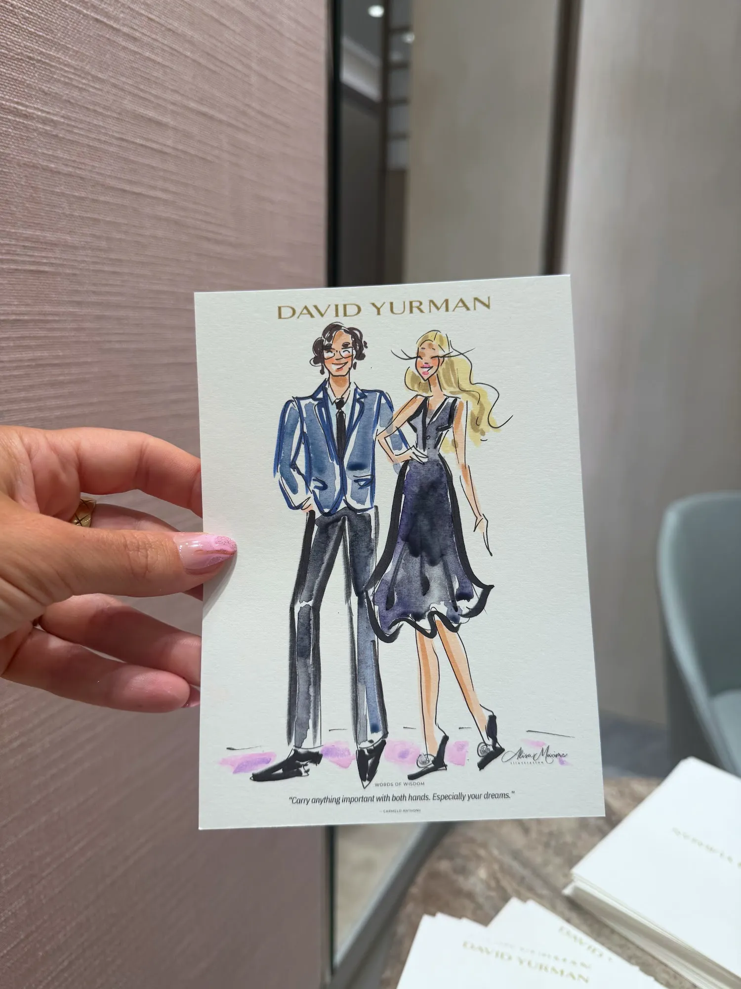 Live fashion sketch 14 from Father's Day Celebration with David Yurman in Tysons, VA