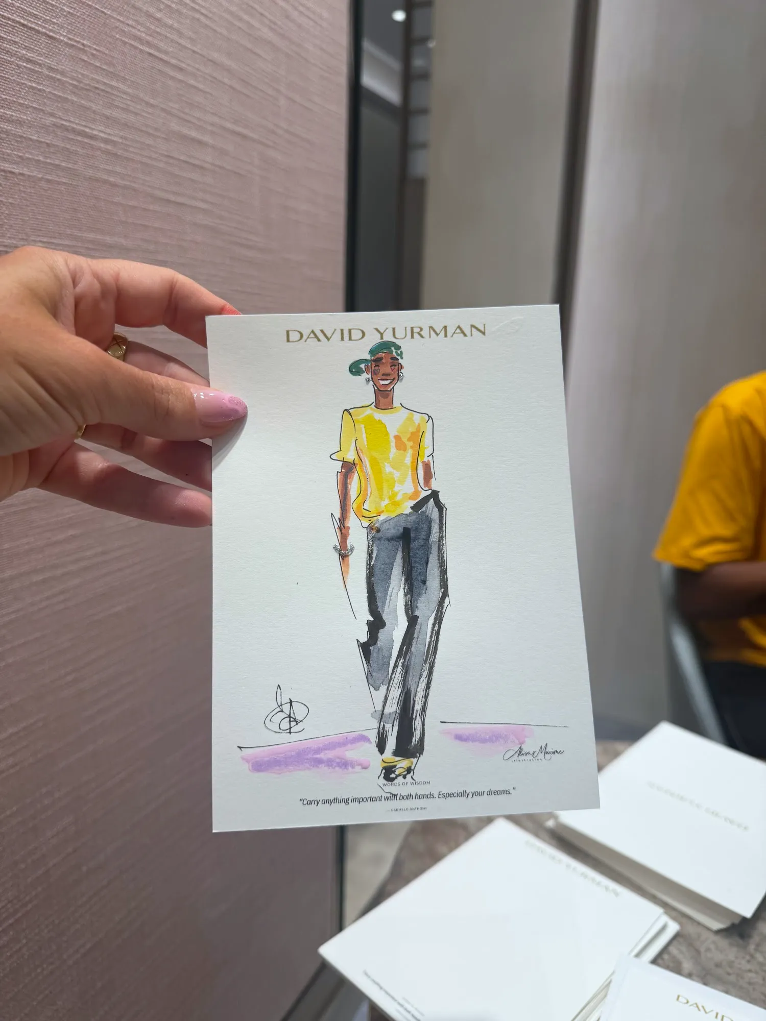 Live fashion sketch 13 from Father's Day Celebration with David Yurman in Tysons, VA