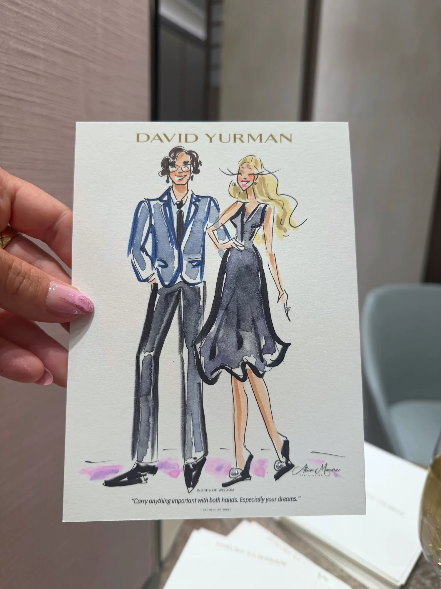 Live fashion sketch 16 from Father's Day Celebration with David Yurman in Tysons, VA