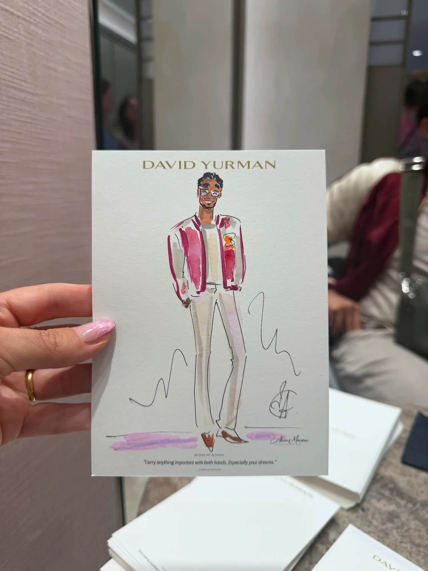 Live fashion sketch 11 from Father's Day Celebration with David Yurman in Tysons, VA