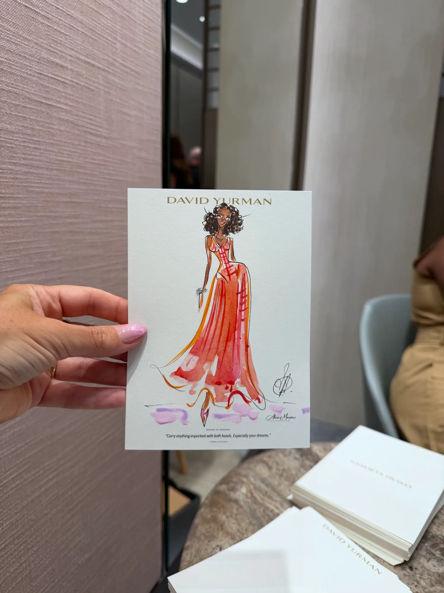 Live fashion sketch 8 from Father's Day Celebration with David Yurman in Tysons, VA
