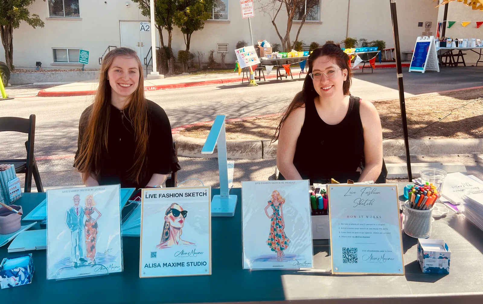 Our table at Temple Beth-El