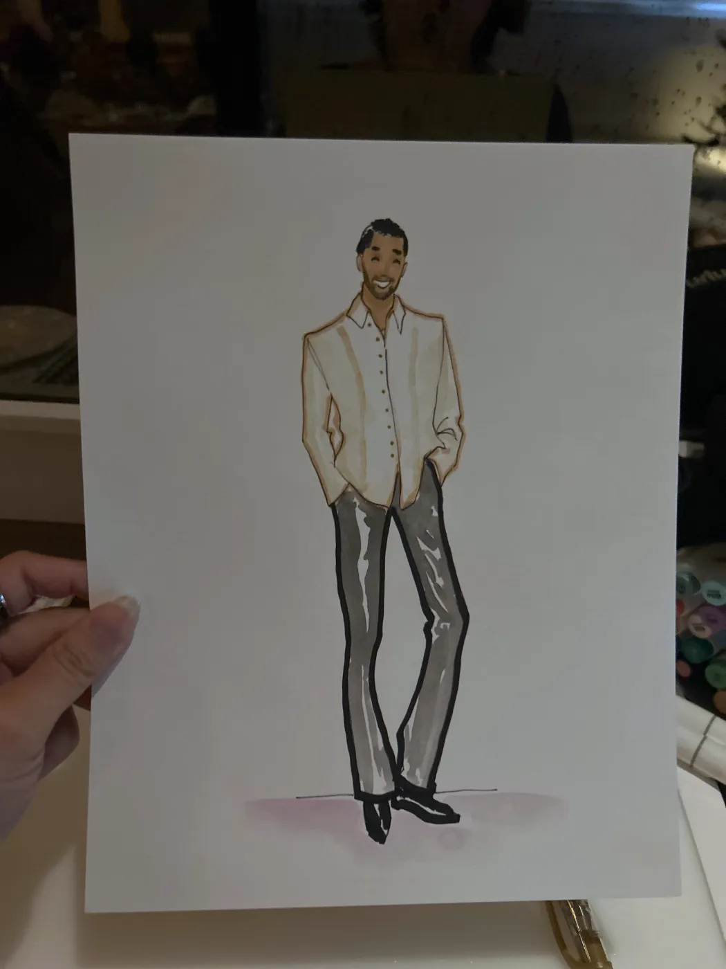 Live fashion sketch 11 from Birthday Dinner in New York